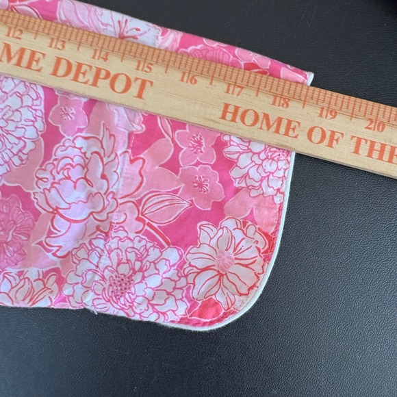 Lilly Pulitzer Pajama Top Womens M Pink Tropical Floral Print Button Up - Picture 12 of 13